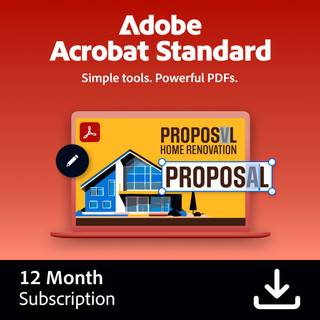 Adobe Acrobat Standard DC 1 Year - Digital