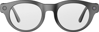 HTC VIVE Eagle AI Bril Transparant Rond Zwart