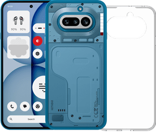 Nothing Phone (4a) 256 Go Bleu 5G + BlueBuilt Back Cover Transparent