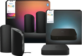 Philips Hue Play Wall Washer Noir Lot de 2 + HDMI Sync Box 4K
