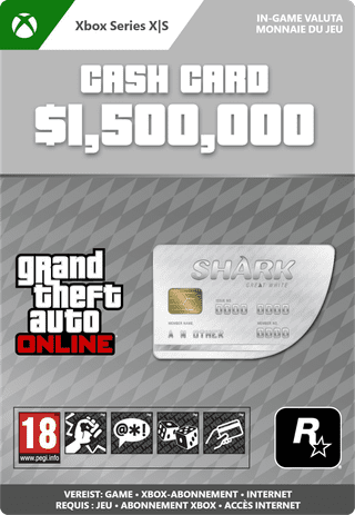 GTA Online: Great White Shark Cash Card Xbox Series X|S - Digitaal