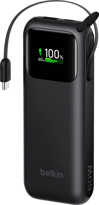 Belkin Batterie Externe 11 000 mAh avec Charge Rapide 60 Watts Noir