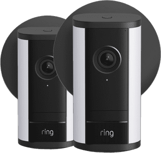 Ring Spotlight Camera Pro 2nd Generation Wired Black Duo Pack
