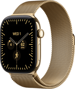 Apple Watch Series 12 Cellular 46mm Titanium Gold Milanese Loop M/L