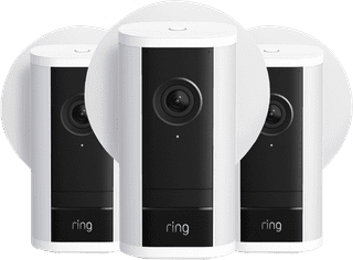 Ring Spotlight Camera Pro 2e Generatie Stekker Wit 3-Pack