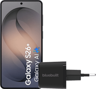 Samsung Galaxy S26 Plus 512 Go Noir 5G + BlueBuilt Chargeur 45 Watts Noir
