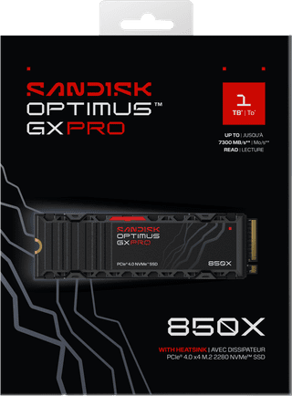 SANDISK Optimus GX PRO 850X 1TB Heatsink NVMe SSD
