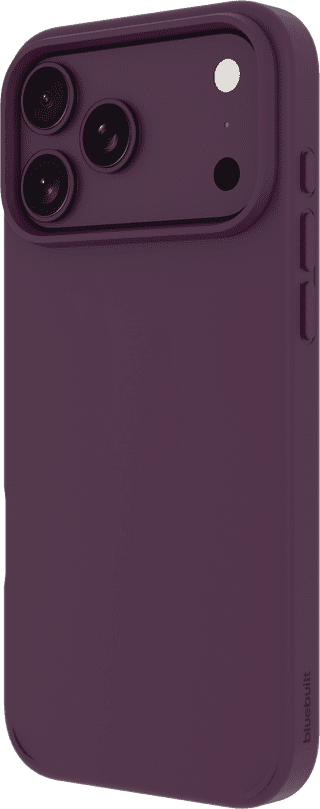 BlueBuilt MagSafe Hoesje iPhone 18/17 Pro Max Paars + Kaarthouder Leer Zwart