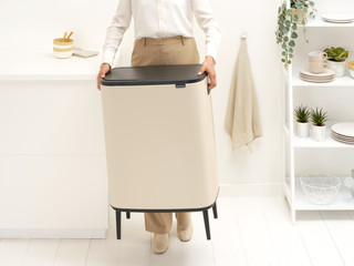 Brabantia Bo Touch Bin Hi Poubelle 2 x 30 Litres Soft Beige