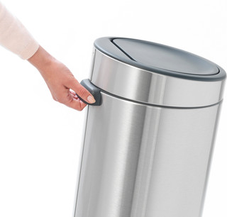 Brabantia Touch Bin 30L Matte Steel Fingerprint-Proof