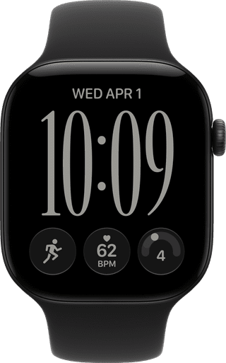 Apple Watch Series 12 Cellular 46 mm Noir Bracelet Sport M/L
