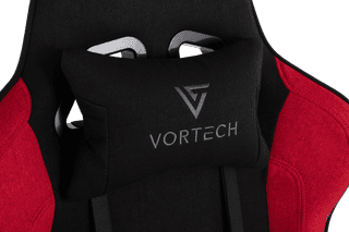 Vortech Essential Gamestoel Rood + Vortech Vloermat Zwart