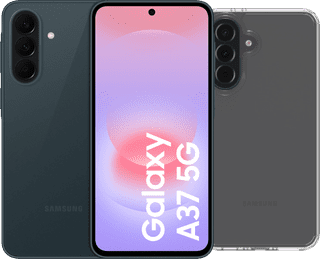 Samsung Galaxy A37 128GB Dark Green 5G + BlueBuilt Back Cover Transparent