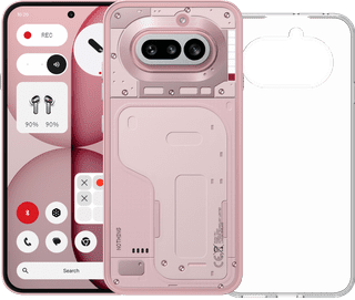 Nothing Phone (4a) 256 Go Rose 5G + BlueBuilt Back Cover Transparent