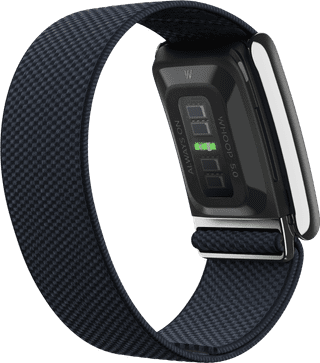 WHOOP 5.0 Peak Zwart Abonnement 1 Jaar + WHOOP 5.0 SuperKnit Luxe Band Donkerblauw