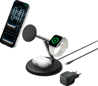 Belkin Chargeur Sans Fil 3-en-1 avec MagSafe 25 Watts Noir