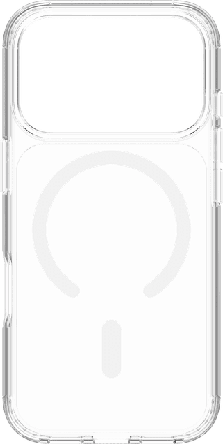 BlueBuilt MagSafe Hoesje iPhone 18 Pro Transparant + Kaarthouder Leer Zwart