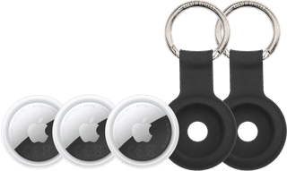 Apple AirTag 2 (3-Pack) + 2 x Bluebuilt Apple AirTag Keychain