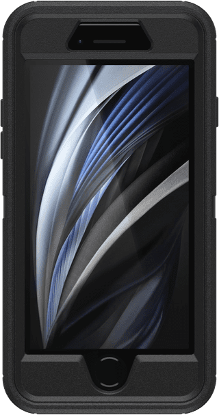 OtterBox Defender Apple iPhone SE 2022 / SE 2020 / 8 / 7 Back Cover Zwart
