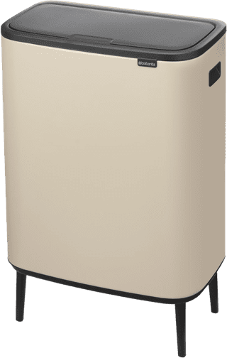 Brabantia Bo Touch Bin Hi Poubelle 2 x 30 Litres Soft Beige
