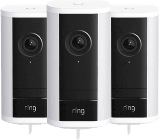 Ring Spotlight Camera Pro 2nd Generation Plug White 3-Pack