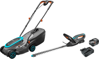 Gardena PowerMax 32/18V P4A Solo + Gardena EasyCut 45/18V + Bosch Starterset 18V 4,0 Ah