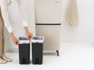 Brabantia SortUp Recycle Hi afvalemmer 25+10+10L Beige