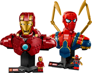LEGO Marvel bustes set