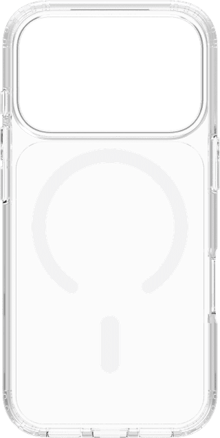 BlueBuilt MagSafe Hoesje iPhone 18 Pro Transparant + Kaarthouder Leer Zwart