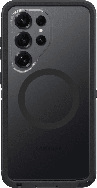 Otterbox Defender Samsung Galaxy S26 Ultra Back Cover met Magneet Transparant Zwarte Rand