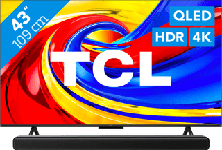 TCL 43" QLED P79L 4K (2026) + TCL S45H 2.0 Soundbar