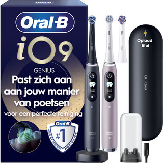 Oral-B iO 9n Rose Quartz and Onyx Black Duo Pack Special Edition