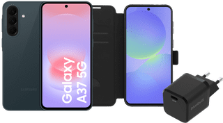 Samsung Galaxy A37 128 Go Vert Foncé 5G + Pack d'Accessoires de Base