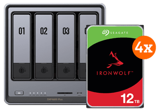 UGREEN NASync DXP4800 Plus + Seagate IronWolf 12TB 4-pack