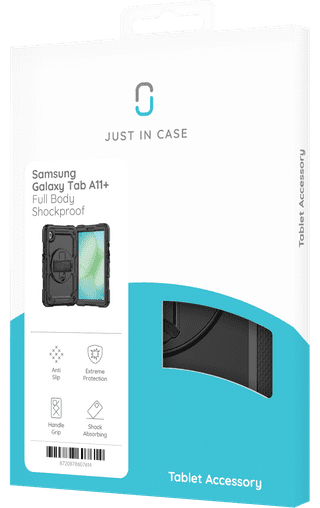Just in Case Samsung Galaxy Tab A11 Plus Shockproof Étui Noir