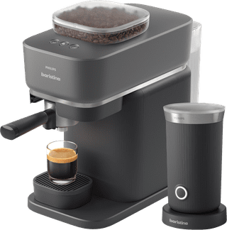 Philips Baristina BAR308/60 Zwart + Melkopschuimer