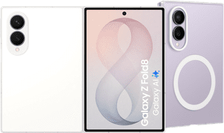 Samsung Galaxy Z Fold 8 512GB Wit 5G + Samsung Back Cover met Magneet Transparant