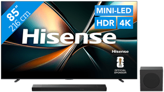 Hisense 85" ULED Mini-Led U7Q (2025) + Hisense AX3120Q