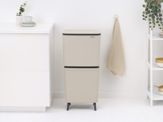 Brabantia SortUp Recycle Hi afvalemmer 25+10+10L Beige