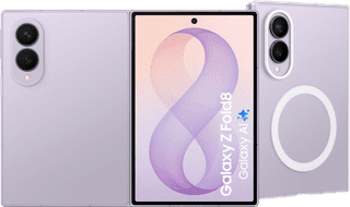 Samsung Galaxy Z Fold 8 256GB Lila 5G + Samsung Back Cover met Magneet Transparant