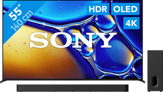 Sony Bravia 8 II 55" QD-OLED (2025) + Sony Bravia Theatre Bar 7 Zwart