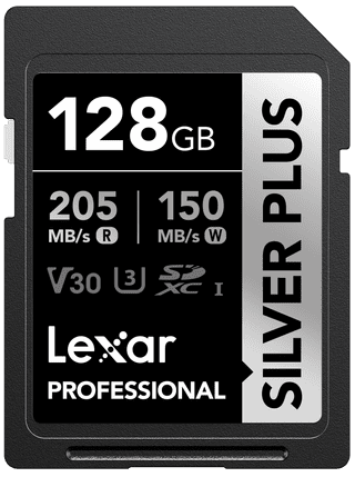 Lexar Professional SDXC Silver Plus 128 Go 150 Mo/s