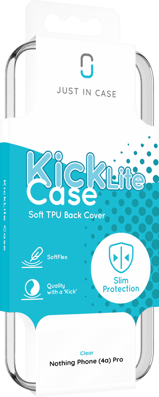 Just in Case KickLite Nothing Phone (4a) Pro Back Cover Transparent