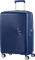 American Tourister Soundbox Valise à 4 Roulettes Extensible 67 cm Midnight Navy Bleu