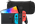 Nintendo Switch OLED Blue/Red + BlueBuilt Travel Case Blue, Red