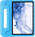 Just in Case Classic Samsung Galaxy Tab S9/S9 FE/S10 FE/S10 Lite Kids Cover Bleu