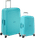 Samsonite S'Cure Spinner 55+75cm Aqua Blue