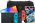 Nintendo Switch OLED Blauw/Rood + Super Mario Galaxy 1+2 + BlueBuilt Beschermhoes Blauw, Rood