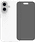 BlueBuilt Back Cover iPhone 16 White + Privacy Filter Screen Protector Glass White