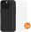 BlueBuilt Back Cover iPhone 16 Pro Max Zwart + Screenprotector Glas Duo Pack